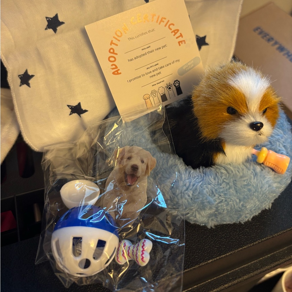 Adorable Plush Puppy with Accessories